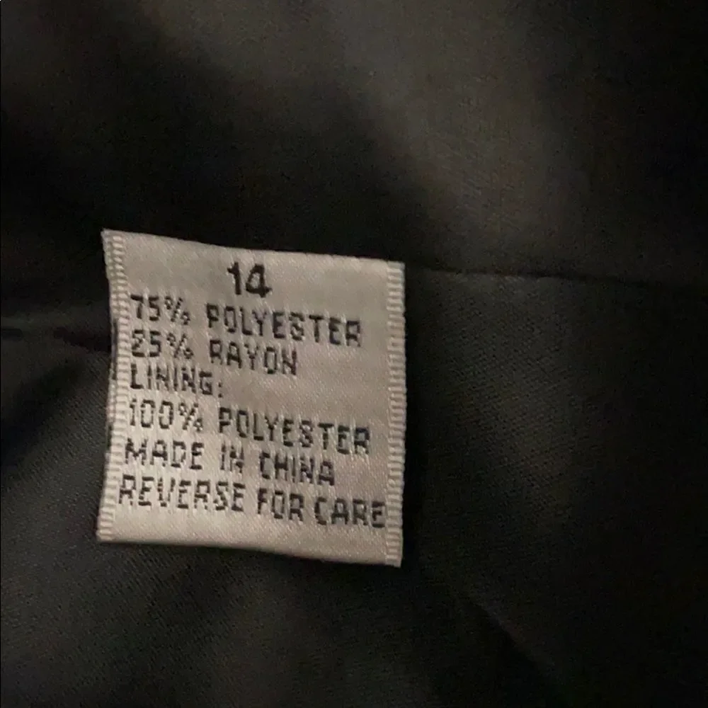 Travis Ayers black blazer jacket size 14